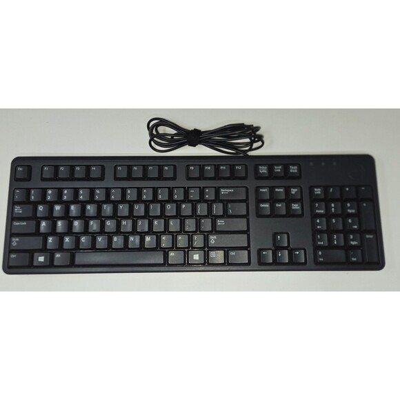 Dell Quiet Key Keyboard KB212-B 104 Key USB Wired Ultra Slim Keyboard Lot of 5 - Picture 3 of 16